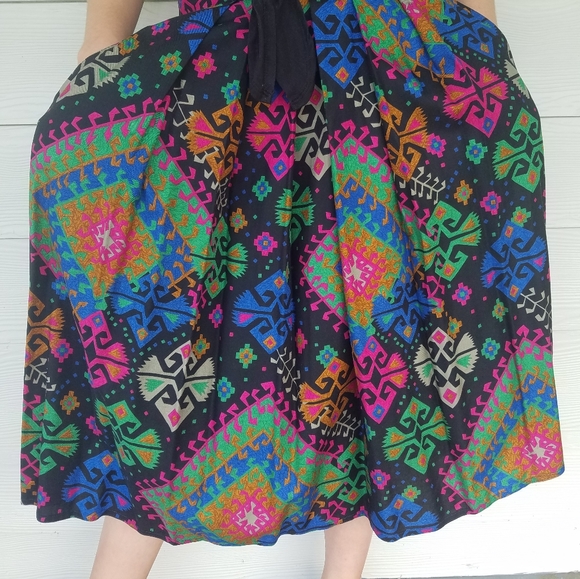 Vintage 80s,90s, Southwestern Navajo Skirt (14) western - Picture 5 of 15